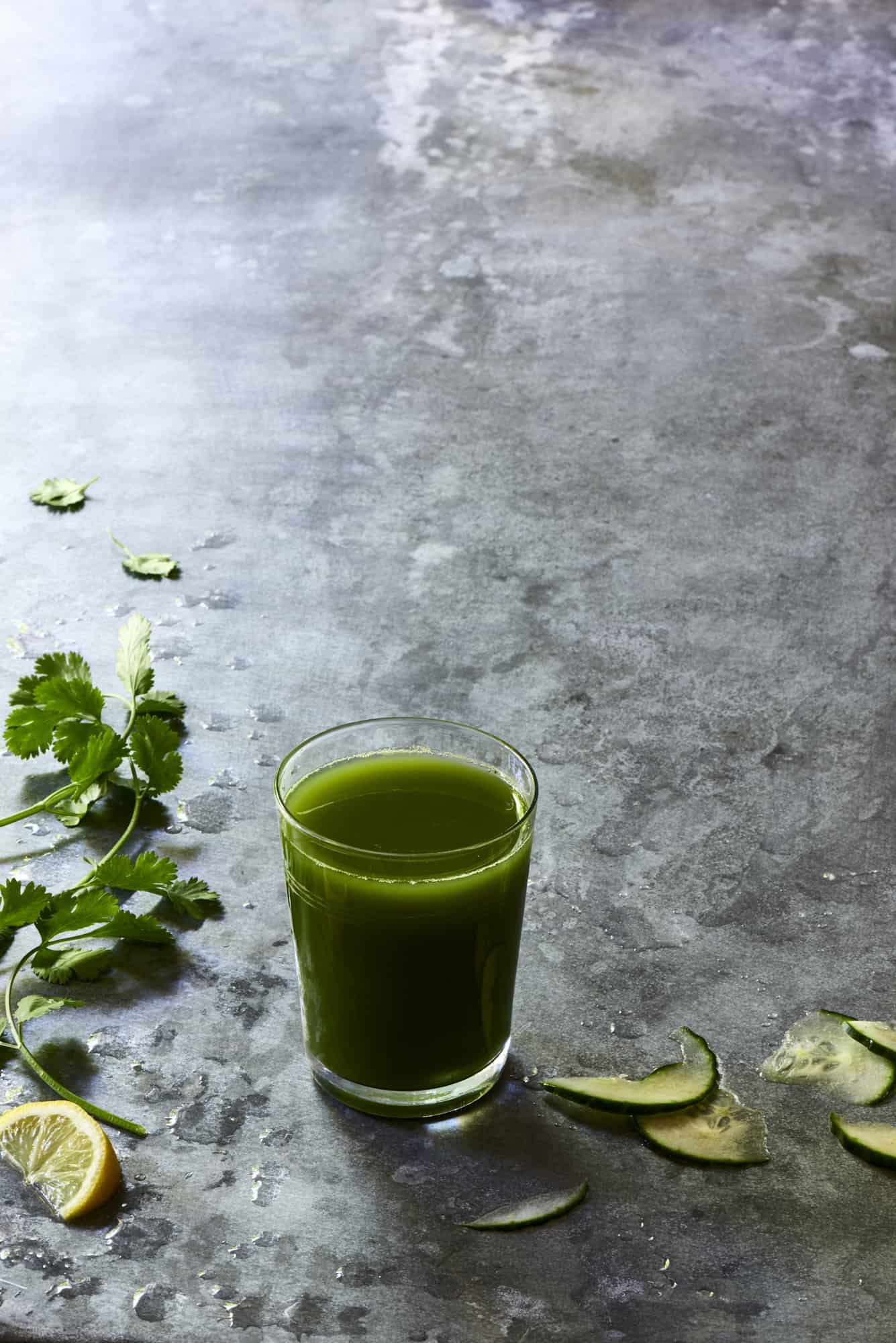 Lemon Apple Cilantro Cucumber Juice The Blender Girl