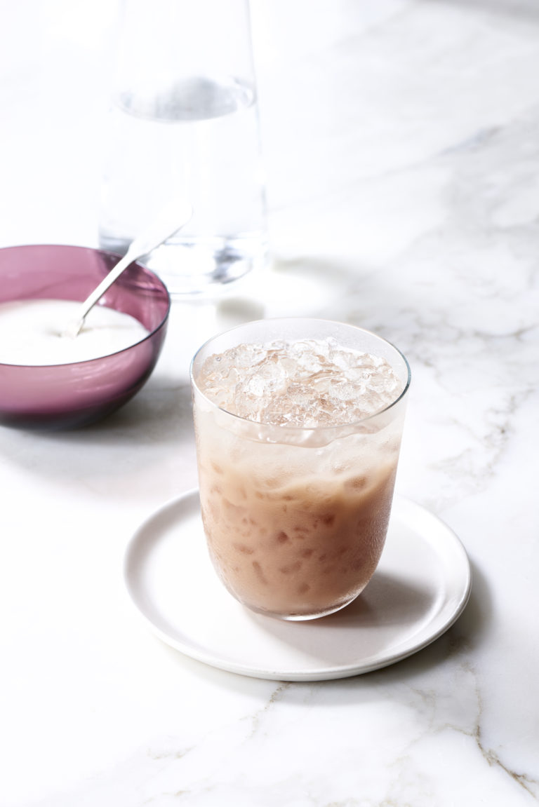 Vegan Pomegranate Doogh Yogurt Drink