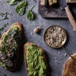 Vegan Avocado Toast with Roasted Eggplant and Hazelnut Dukkah