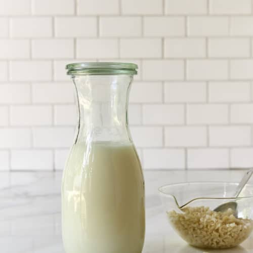 Homemade Brown Rice Milk The Blender Girl