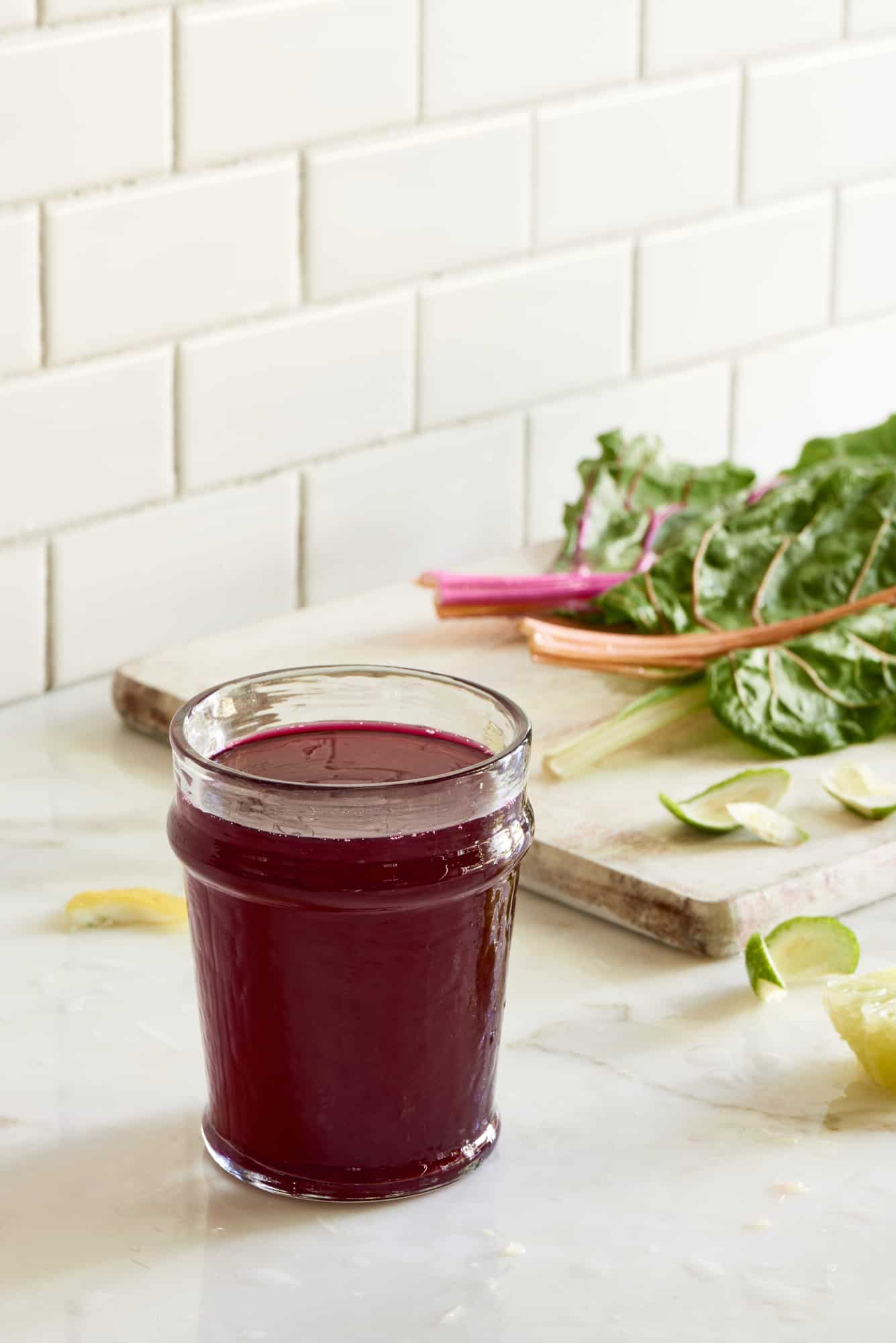 Beet, Apple, Lemon, Swiss Chard Juice {Liver Detox} The Blender Girl