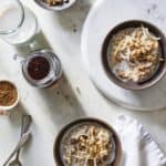 Chai-Spiced Pear Oatmeal with almond milk