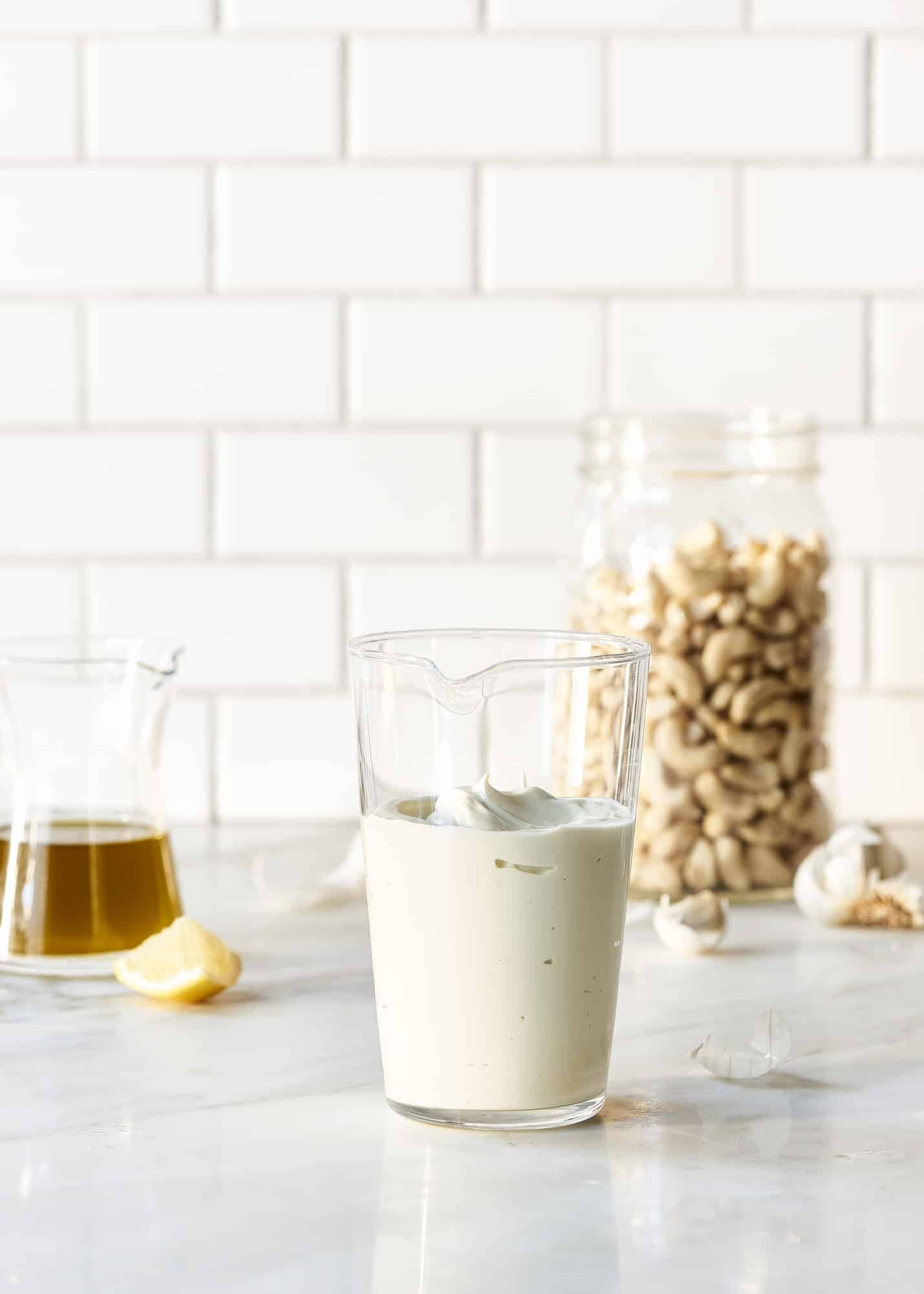 Lemon Cashew Dressing - The Blender Girl