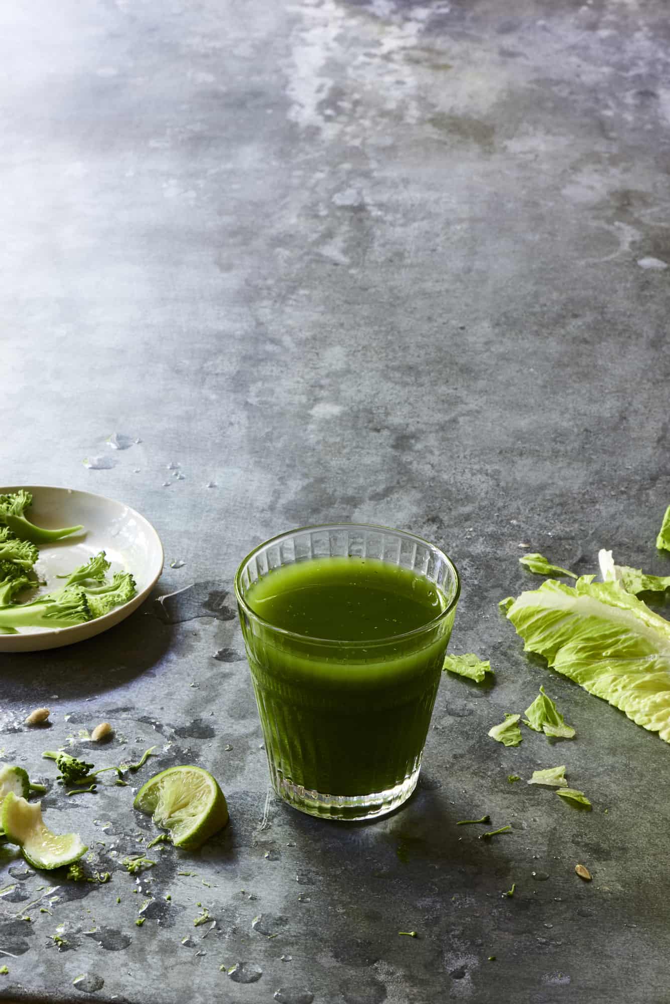 Lime Apple Spinach Romaine Broccoli Juice The Blender Girl