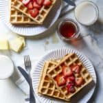 Vegan Gluten Free Waffles with Buckwheat and Oats