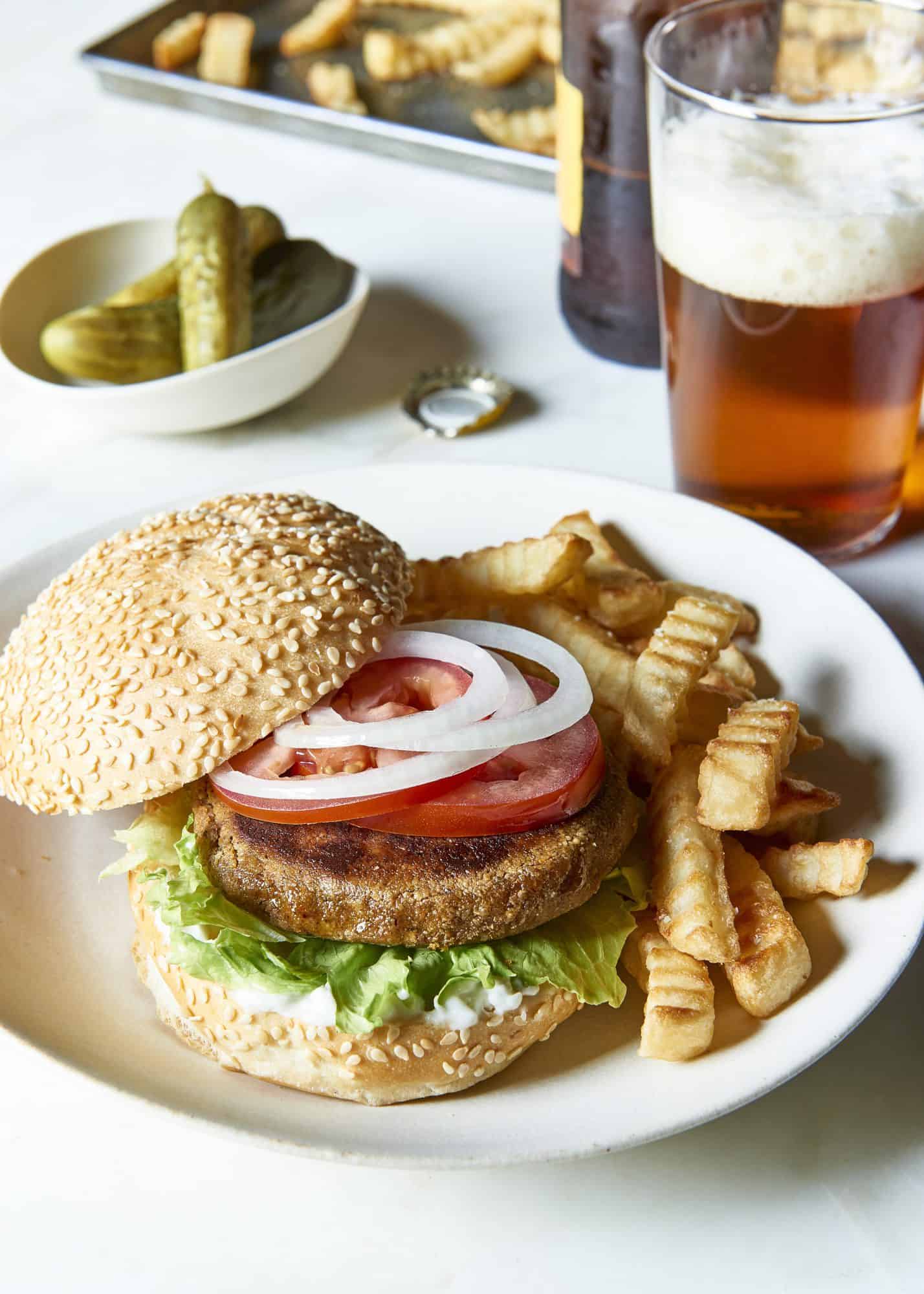 Nutty Vegan Burgers - The Blender Girl