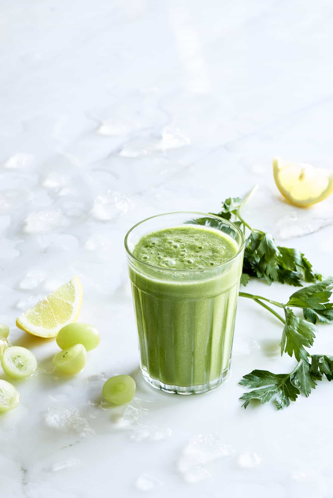 Grape Parsley Green Smoothie The Blender Girl