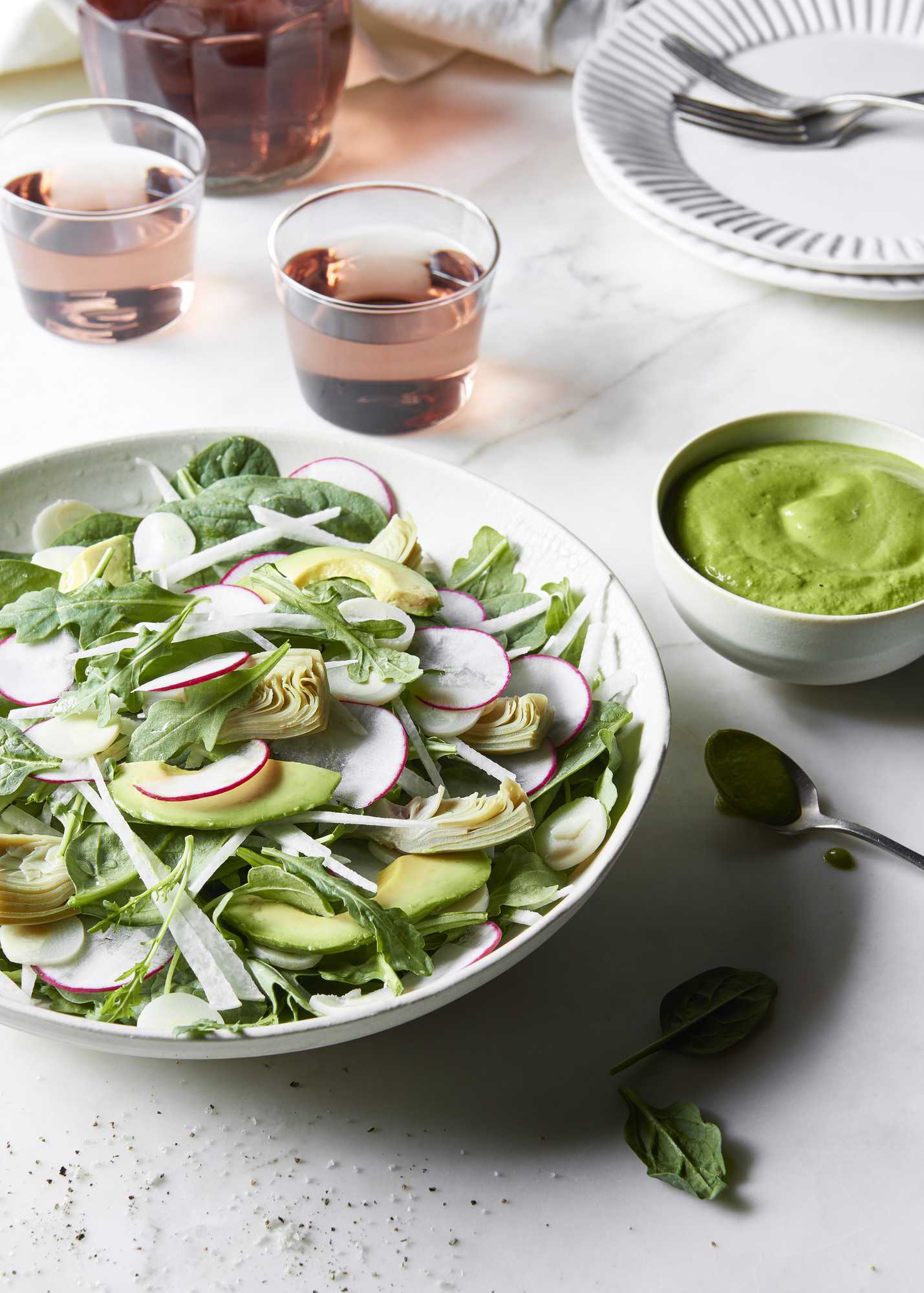 Green Goddess Salad {Vegan + GlutenFree} The Blender Girl