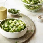 Chopped Salad with Low Fat Lemon Tarragon Dressing