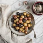 Instant Pot Baby Garlic Potatoes on a plate