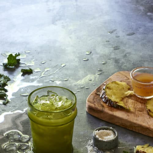 Mint Pineapple Ginger Kale Juice The Blender Girl