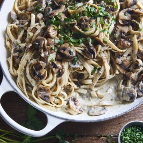 Mushroom Stroganoff Vegan, Gluten-Free - The Blender Girl