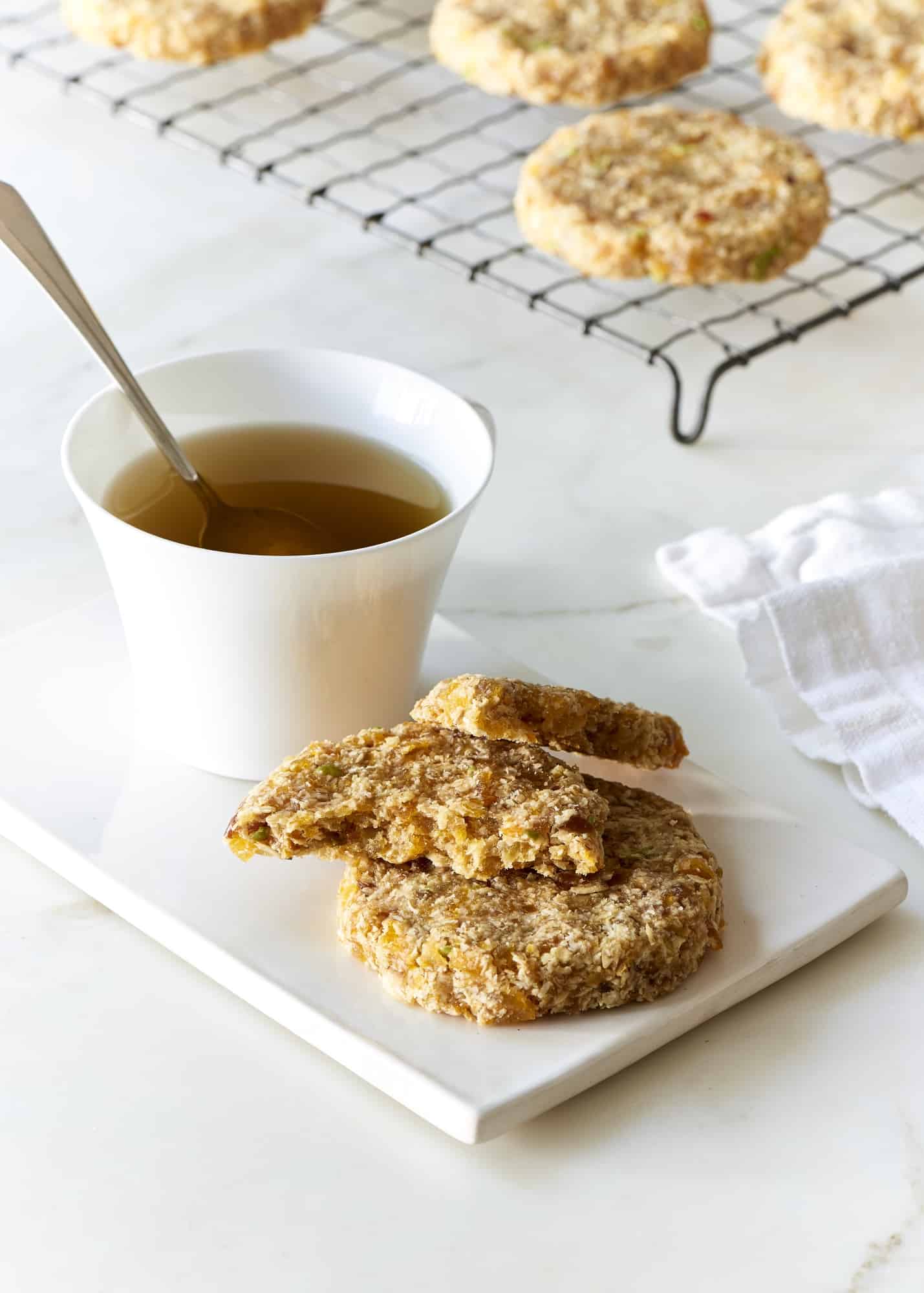 Dehydrated Oatmeal Cookies with Apricot and Coconut - The Blender Girl