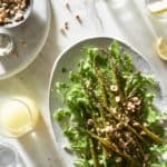 Paleo Roasted Asparagus Salad with Arugula