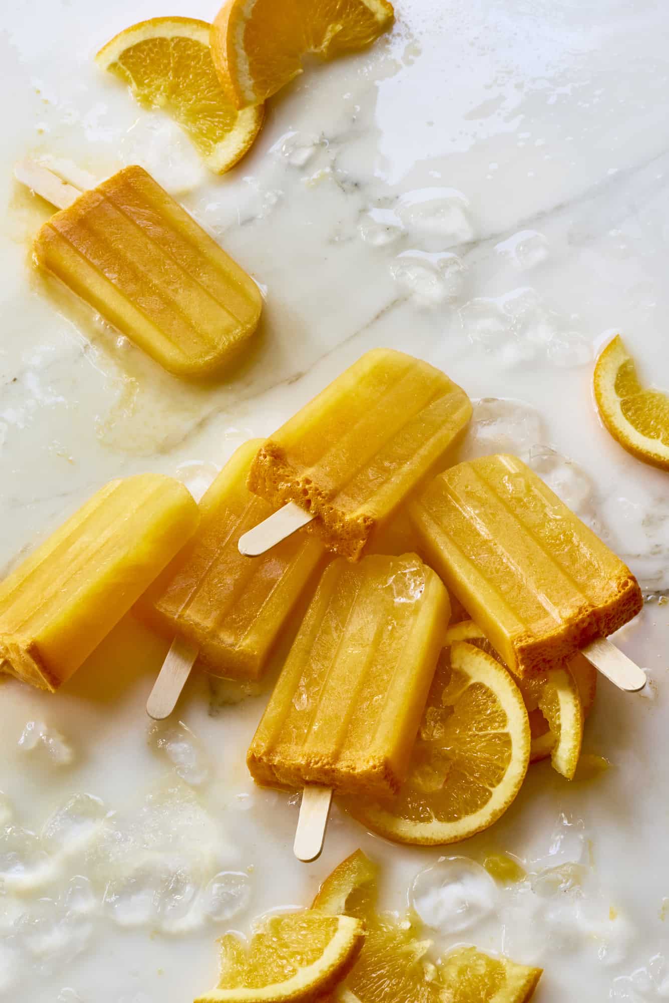 Turmeric Pineapple Juice Popsicles The Blender Girl
