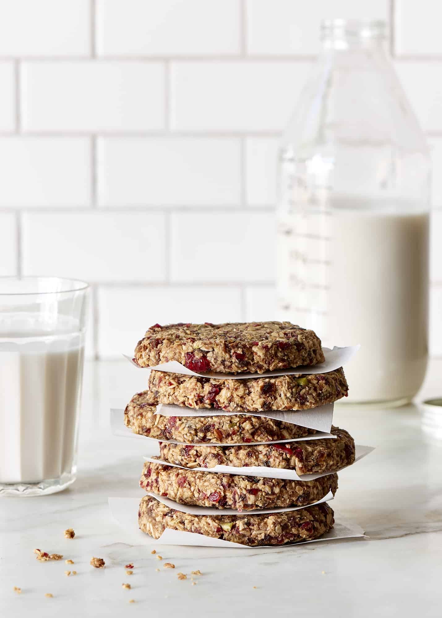 Raw Vegan Raisin Cranberry Oatmeal Cookies The Blender Girl