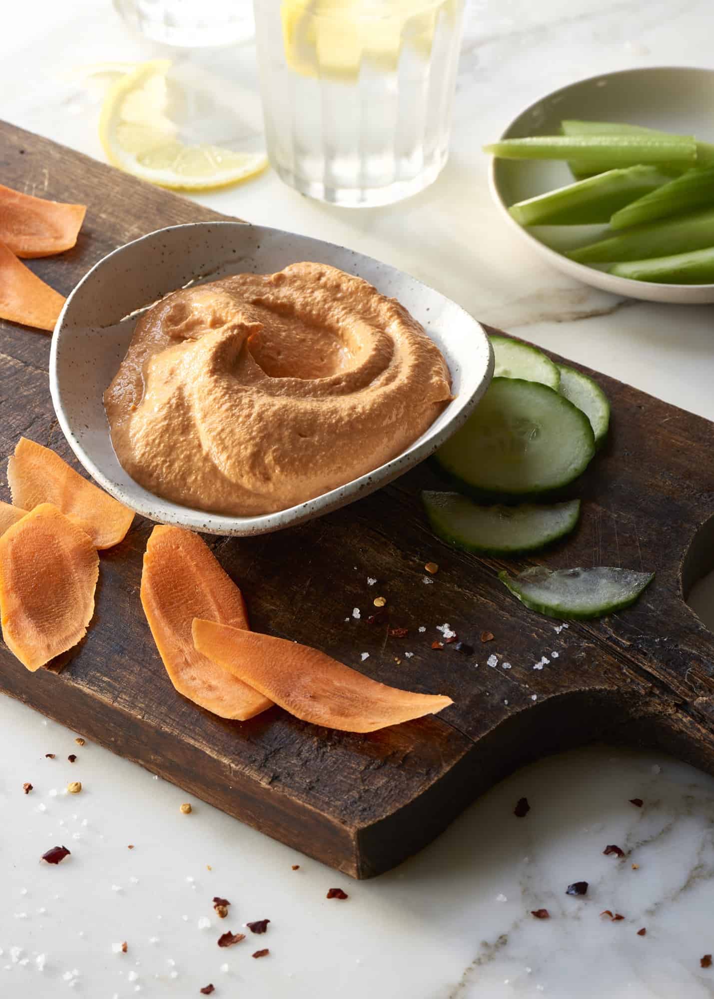 Red Raw Hummus Without Chickpeas The Blender Girl
