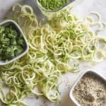 Raw Broccoli Pesto with Zucchini Noodles