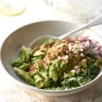 Kale Guacamole in a bowl