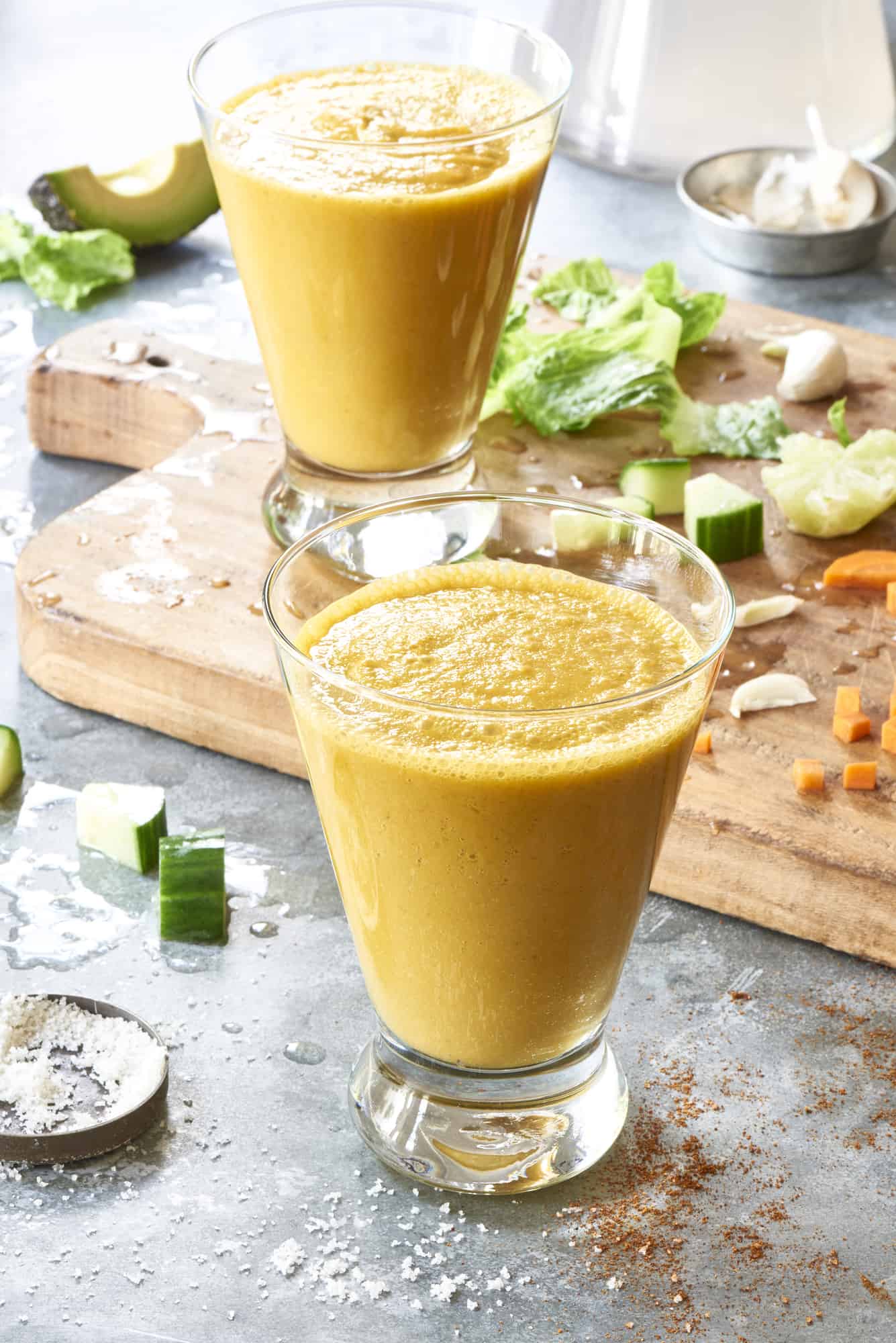 Spicy Avocado Carrot Tomato Smoothie The Blender Girl