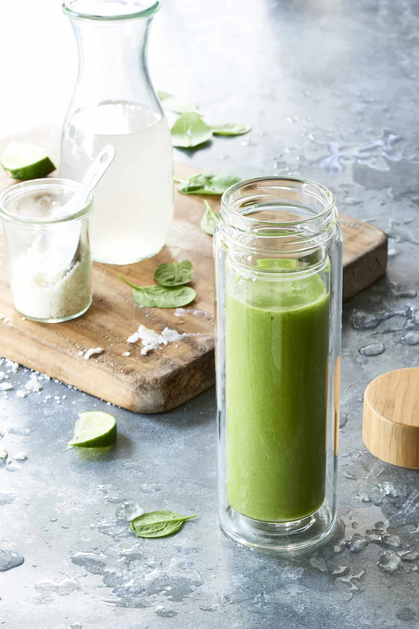 Coconut Mango Banana Spinach SmoothieCoconut Mango Banana Spinach Smoothie-image