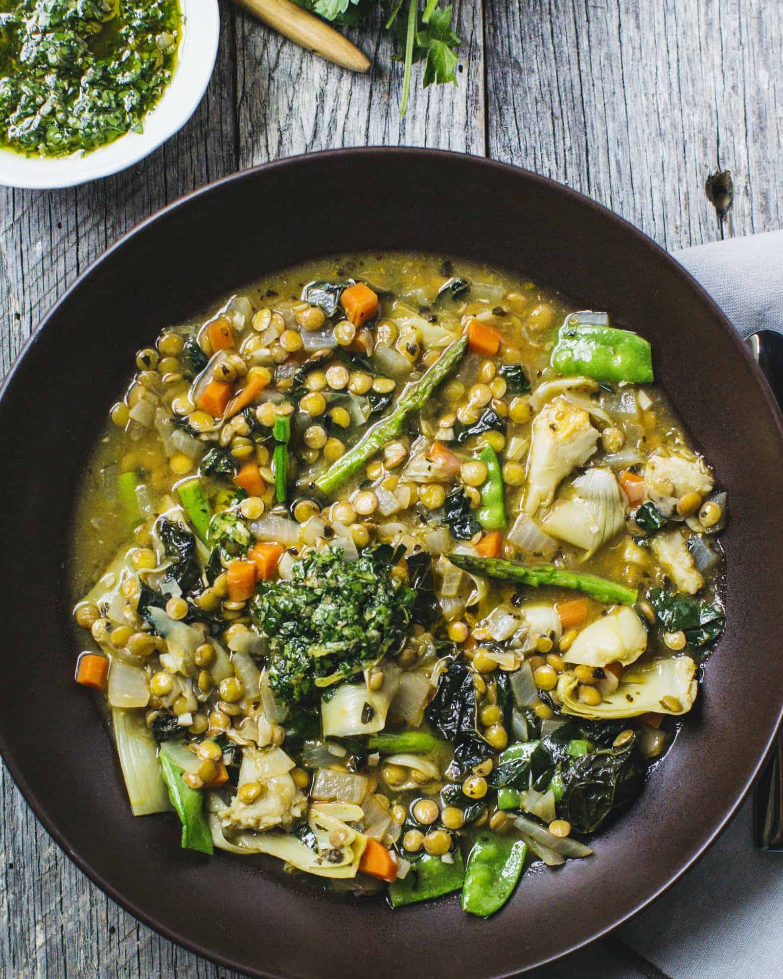 Lentil Stew with Artichokes {Vegan, Gluten Free} The Blender Girl