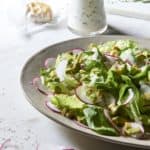 Bibb Lettuce Salad with Vegan Buttermilk Chive Dressing