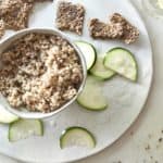 vegan nut pate with Brazil nuts and almonds
