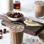 Chocolate Banana Smoothie with Hazelnut Milk