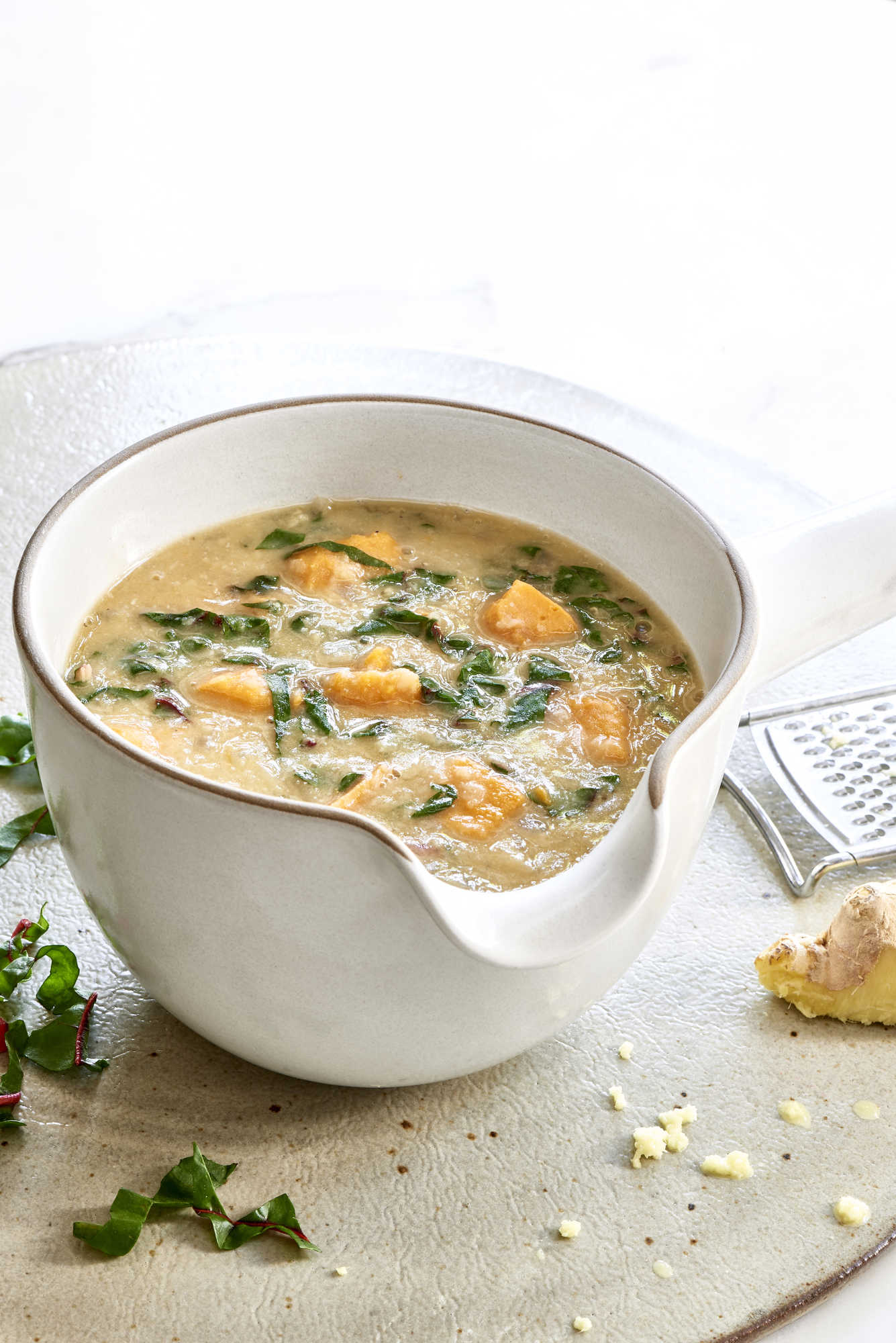 Red Lentil Coconut Soup with Sweet Potato - The Blender Girl