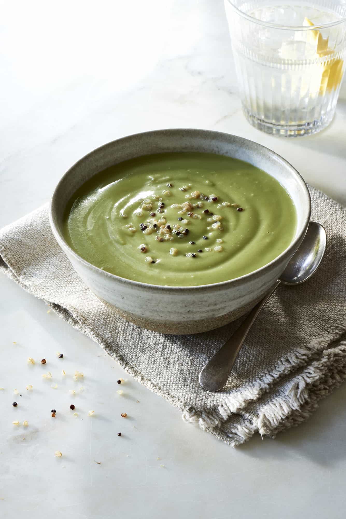 Blended top veggie soup