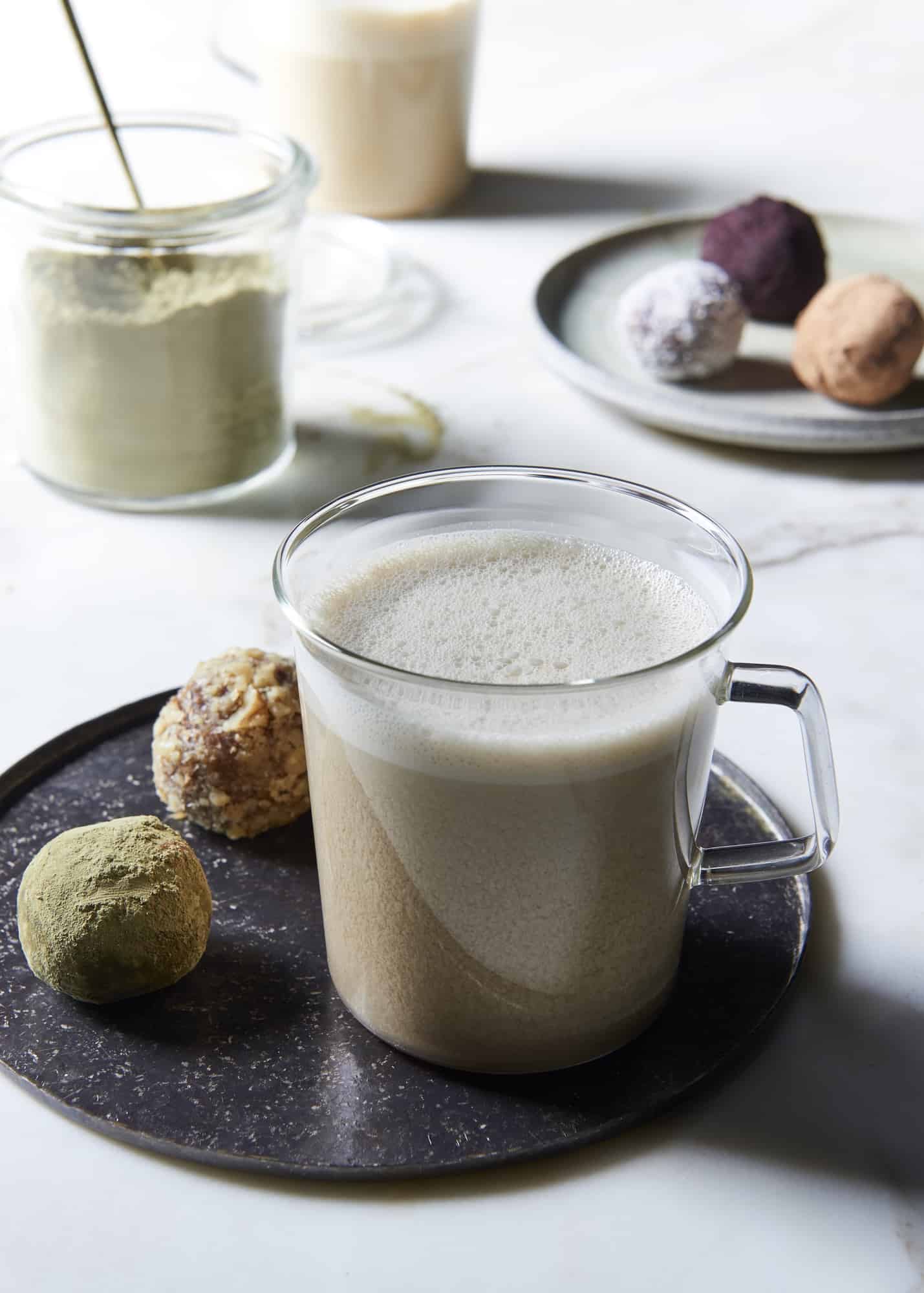 Matcha Latte With Almond Milk Vegan, Paleo - The Blender ...
