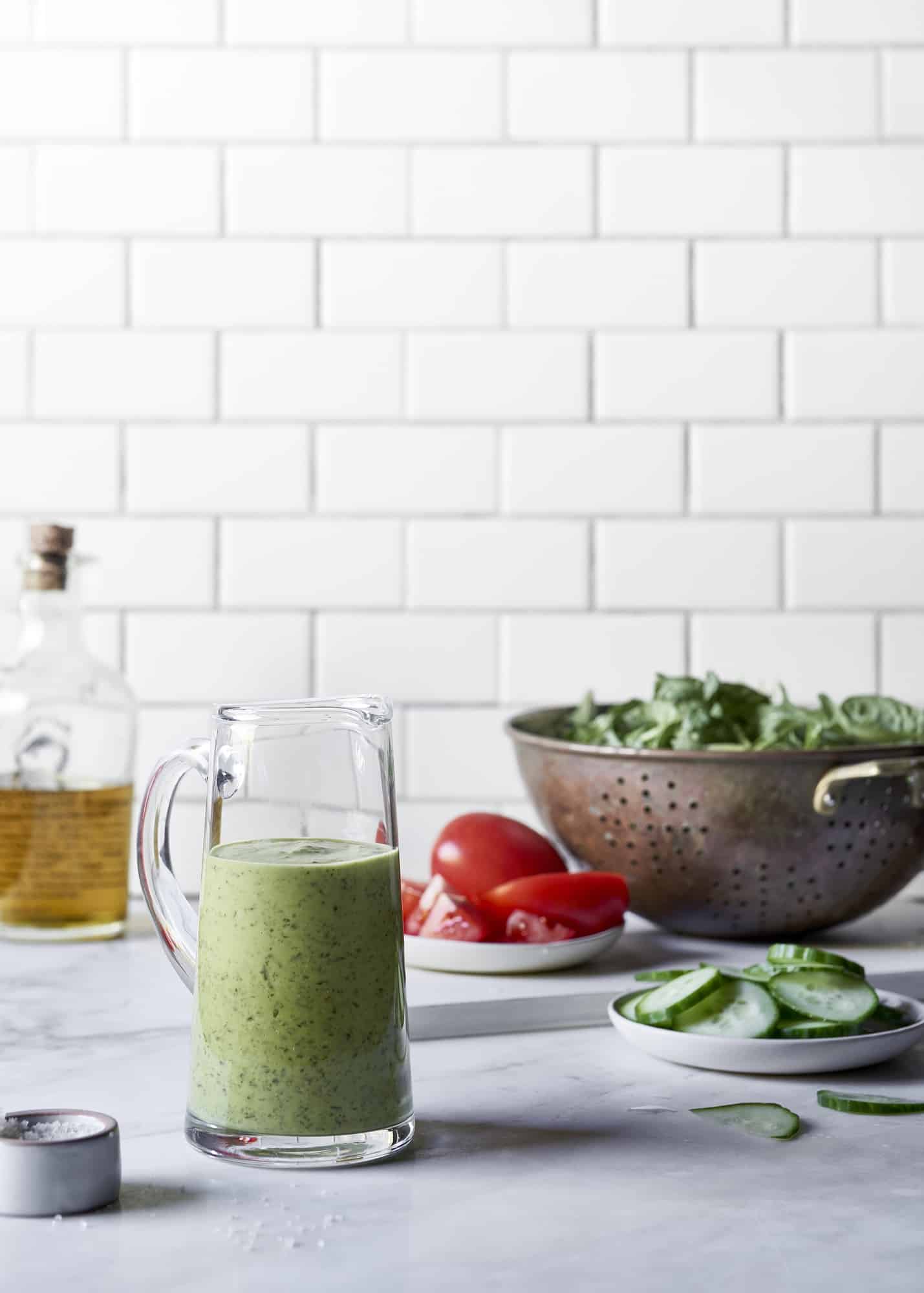 Green Goddess Dressing {Vegan, Gluten-Free} - The Blender Girl