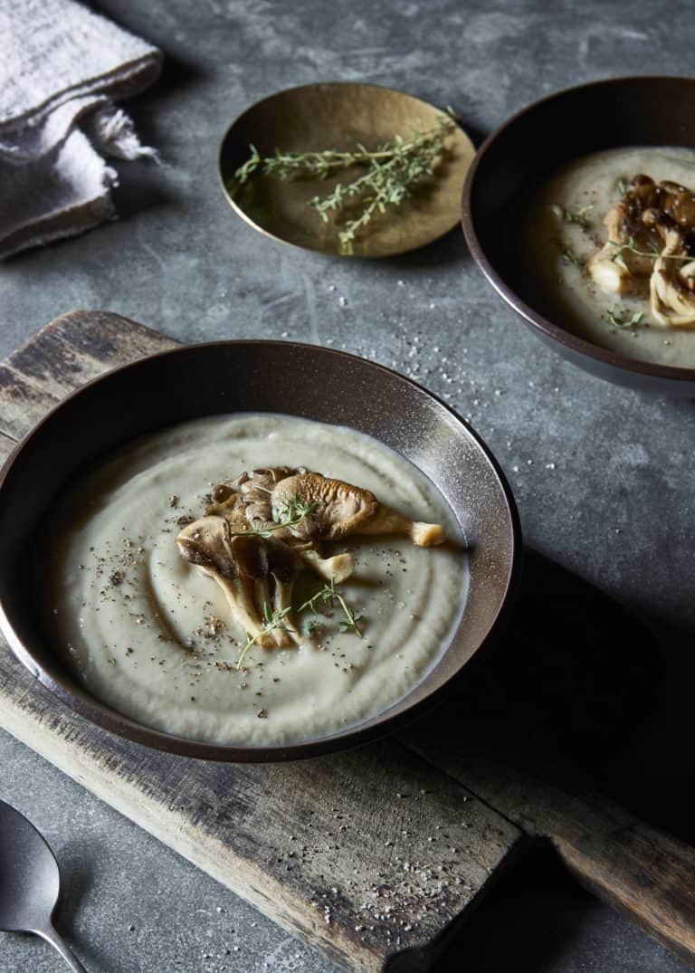 Vegan Oyster Mushroom Soup