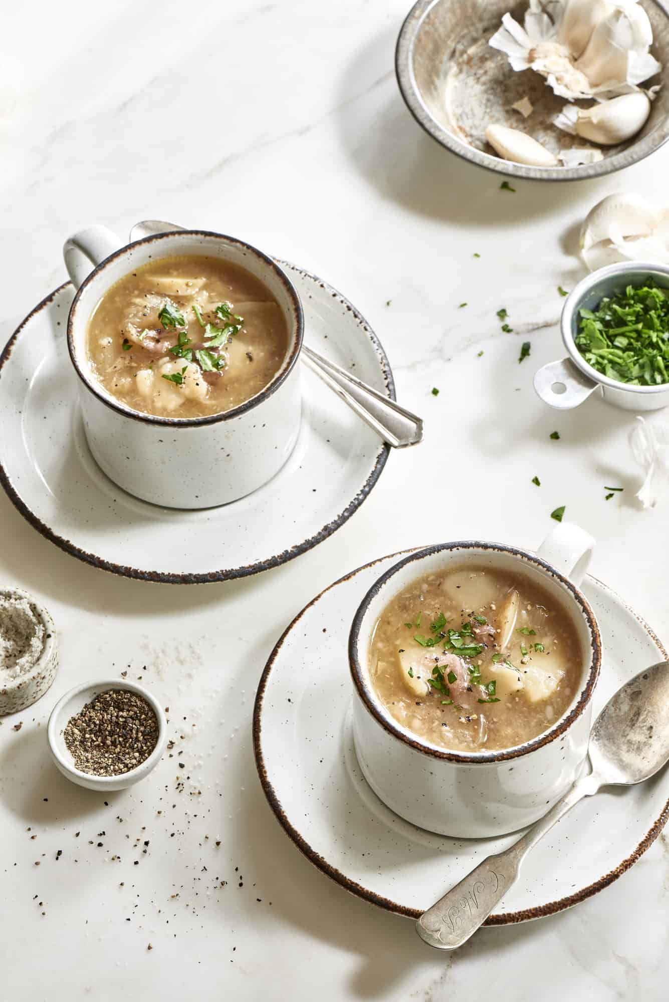 Roasted Garlic Potato Soup The Blender Girl