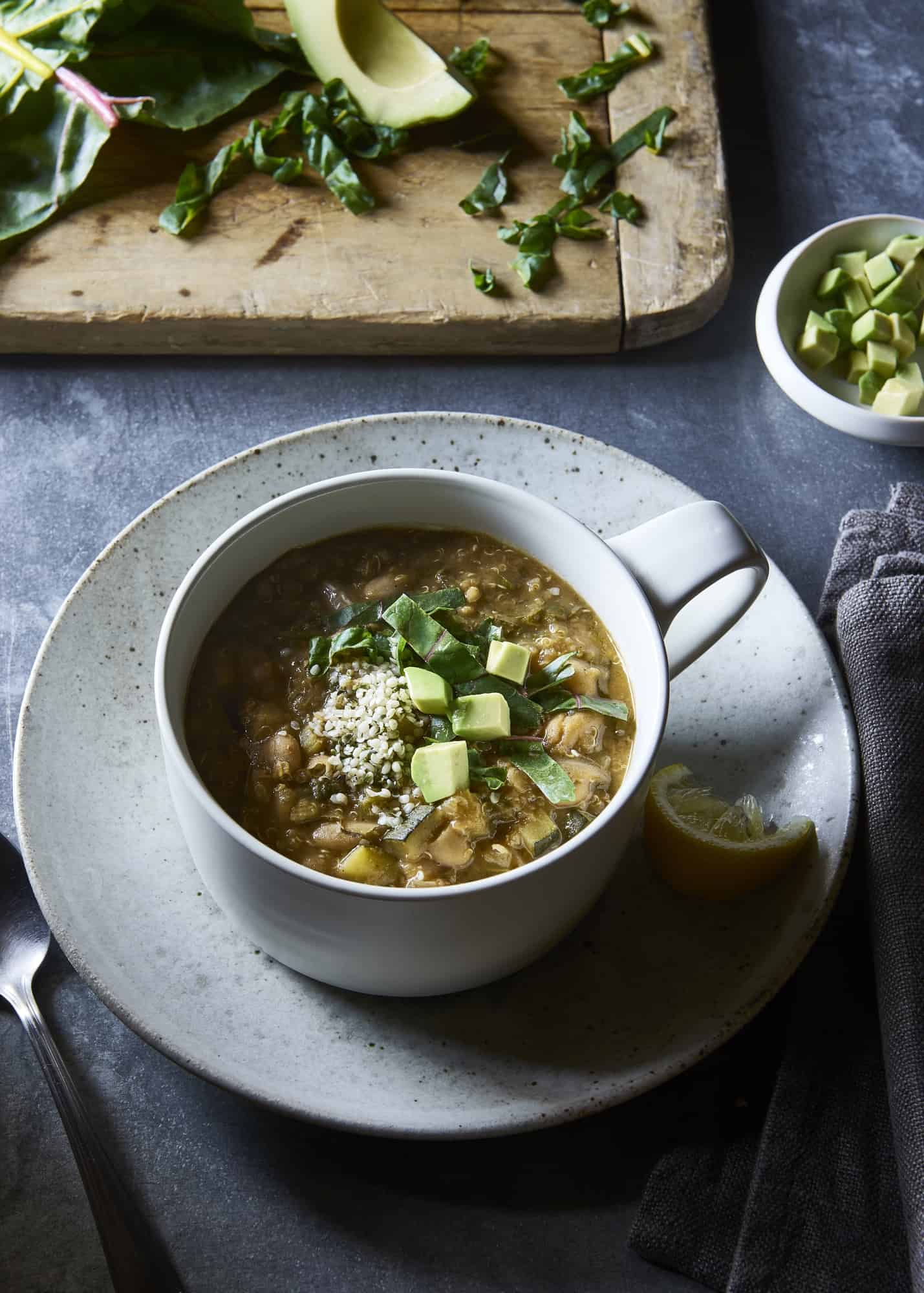 Easy Vegan White Bean Chili {Gluten Free} - The Blender Girl
