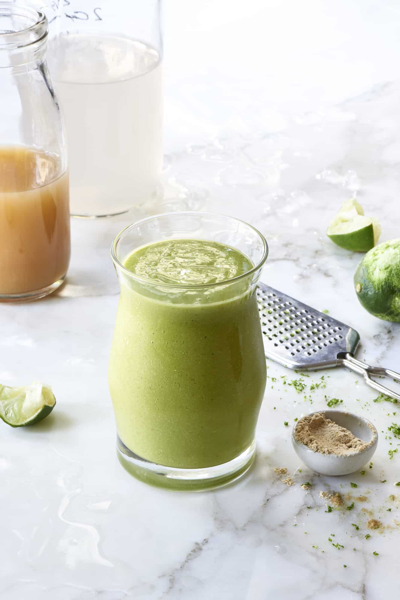 Lime Mango Spinach Smoothie - The Blender Girl