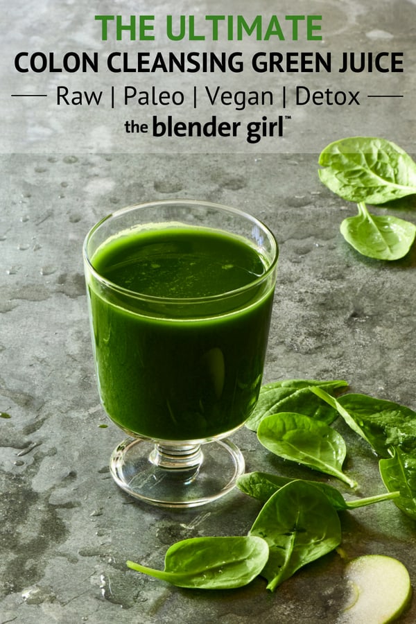 Colon Cleanse Juice With Spinach And