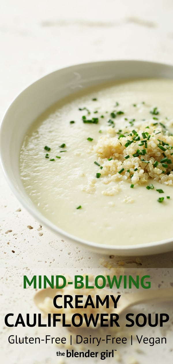 Easy Creamy Cauliflower Soup Vegan