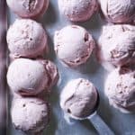 Vegan Strawberry Rose Ice Cream