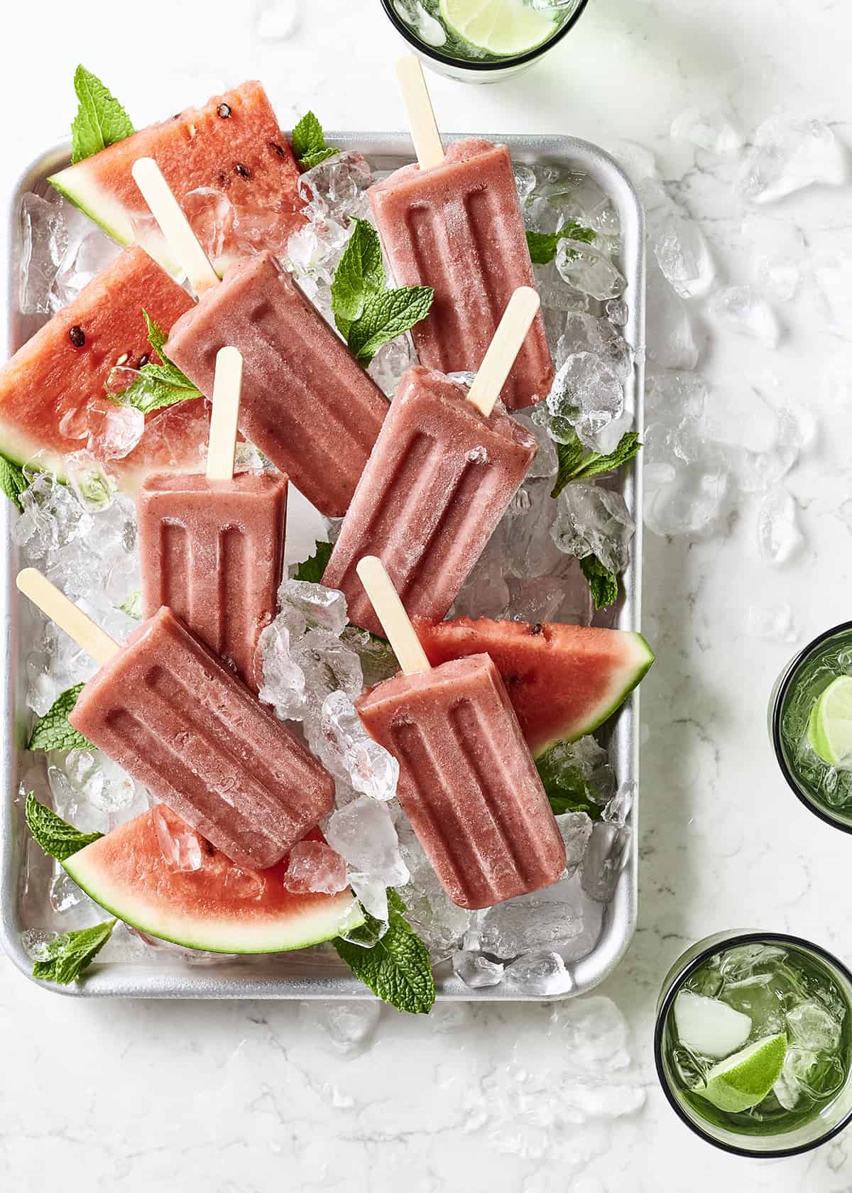 Watermelon Popsicles {Kid-Friendly} - The Blender Girl