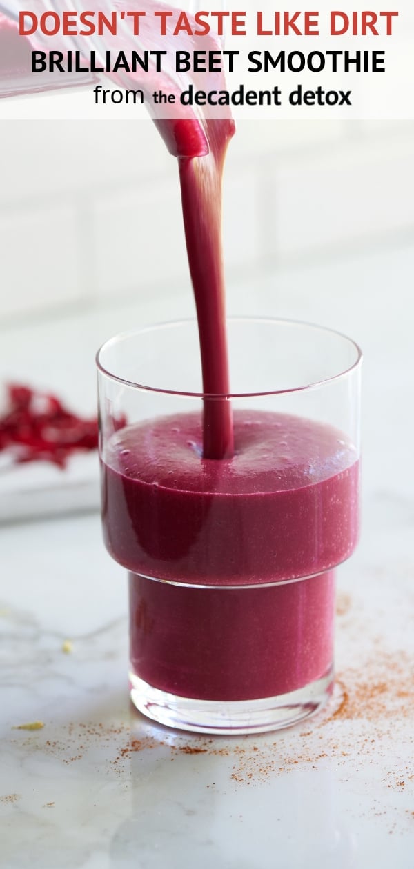 The Decadent Detox Pineapple Ginger Beet Smoothie