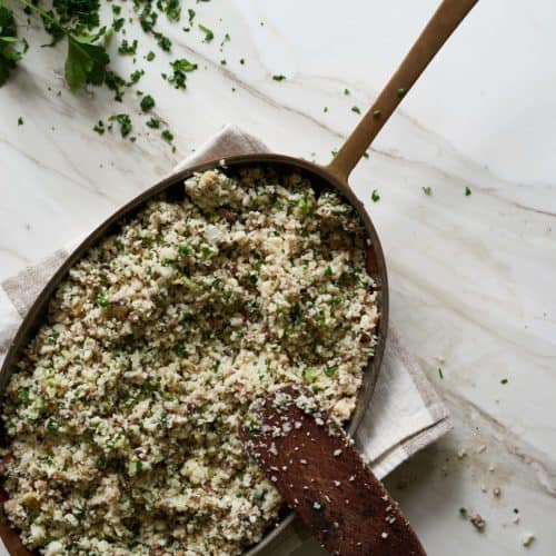 MindBlowing Cauliflower Fried Rice with Shiitakes The Blender Girl