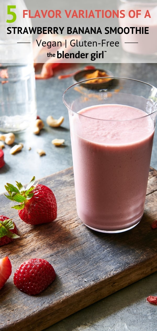 Strawberry Banana Smoothie - 5 Minutes - Pinch Me Good