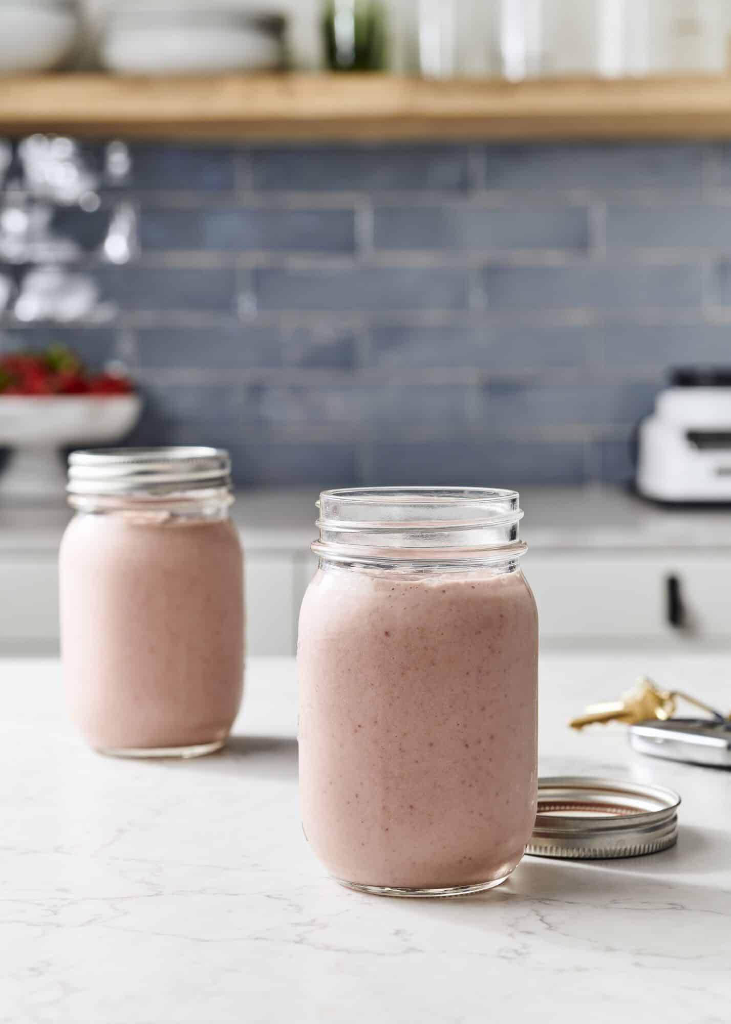Peanut Butter and Jelly Smoothie - The Blender Girl